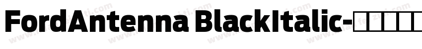 FordAntenna BlackItalic字体转换